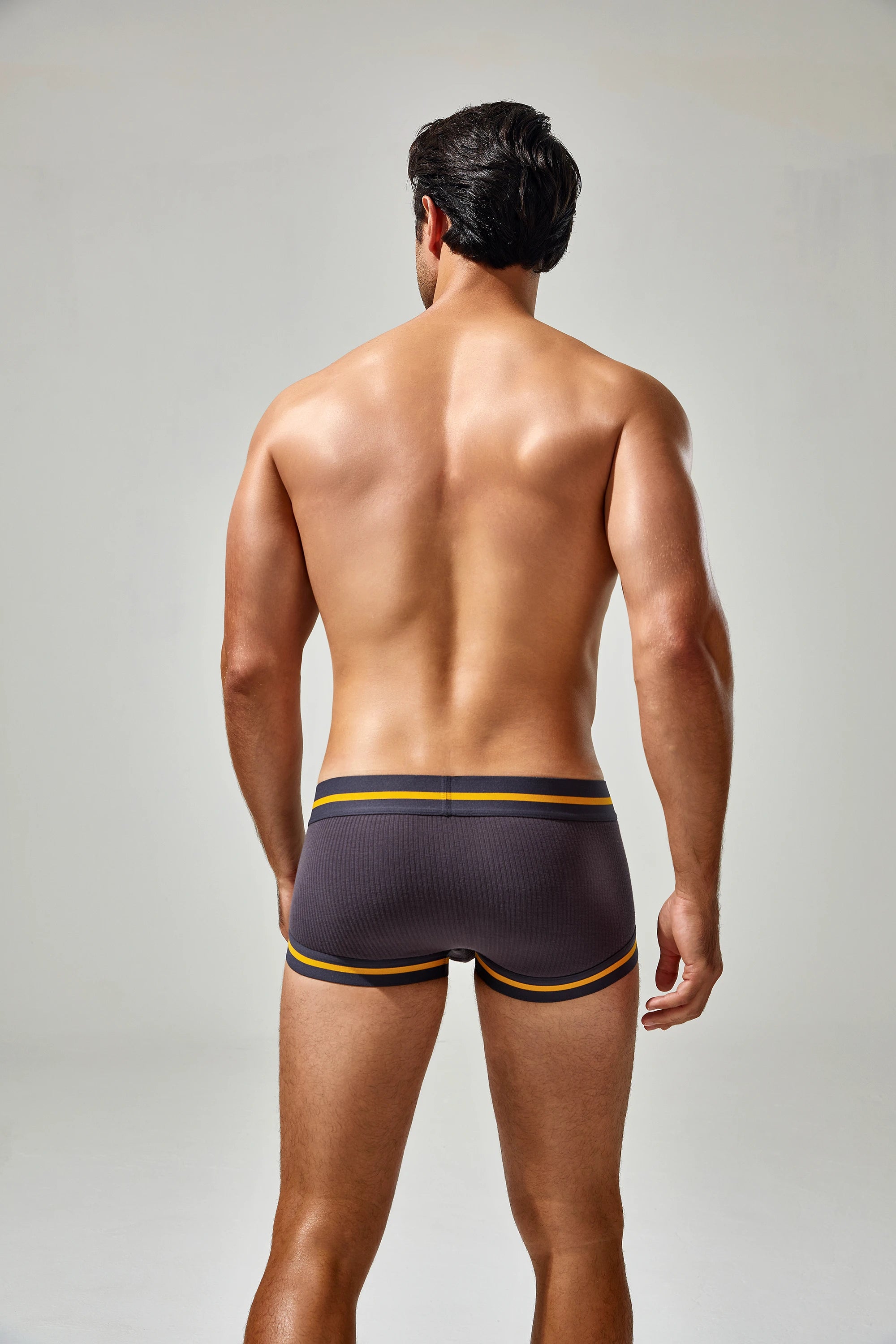 Men's Cotton Boxer Briefs , Breathable & Solid Colors - 4inme