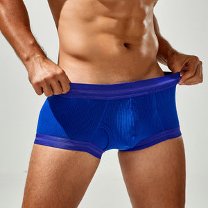 Men's Cotton Boxer Briefs , Breathable & Solid Colors - 4inme
