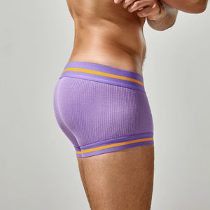 Men's Cotton Boxer Briefs , Breathable & Solid Colors - 4inme