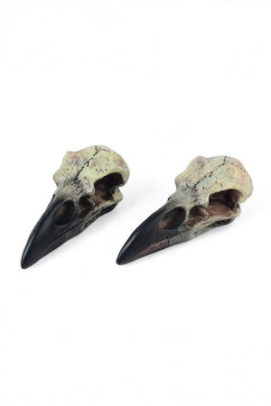 Gothic Raven Skull Pendant Necklace - 4inme