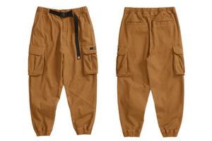 Men’s Cargo Pants – Loose Fit, Elastic Cuffs, Utility Style for Winter - 4inme