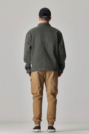 Winter Detroit Heavy Quilted Work Jacket for Men – Loose Fit, Cotton Lined - 4inme