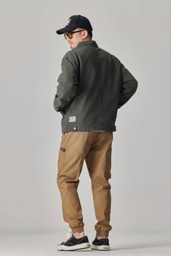 Winter Detroit Heavy Quilted Work Jacket for Men – Loose Fit, Cotton Lined - 4inme