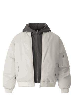 Winter Hooded Puffer Jacket – Loose & Minimalist American Style - 4inme