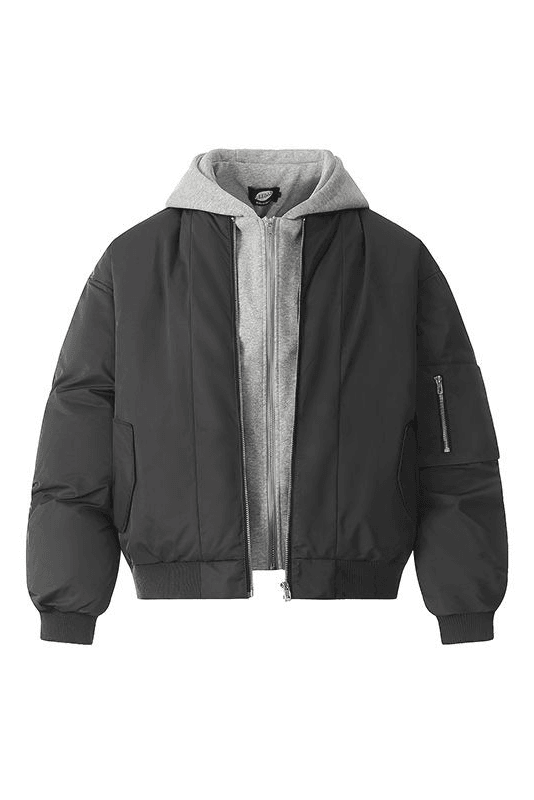 Winter Hooded Puffer Jacket – Loose & Minimalist American Style - 4inme