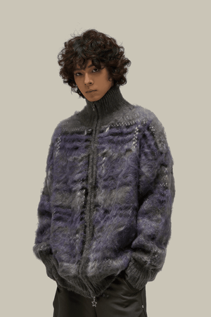 Winter Vintage American Knit Cardigan for Men – Loose & Relaxed - 4inme