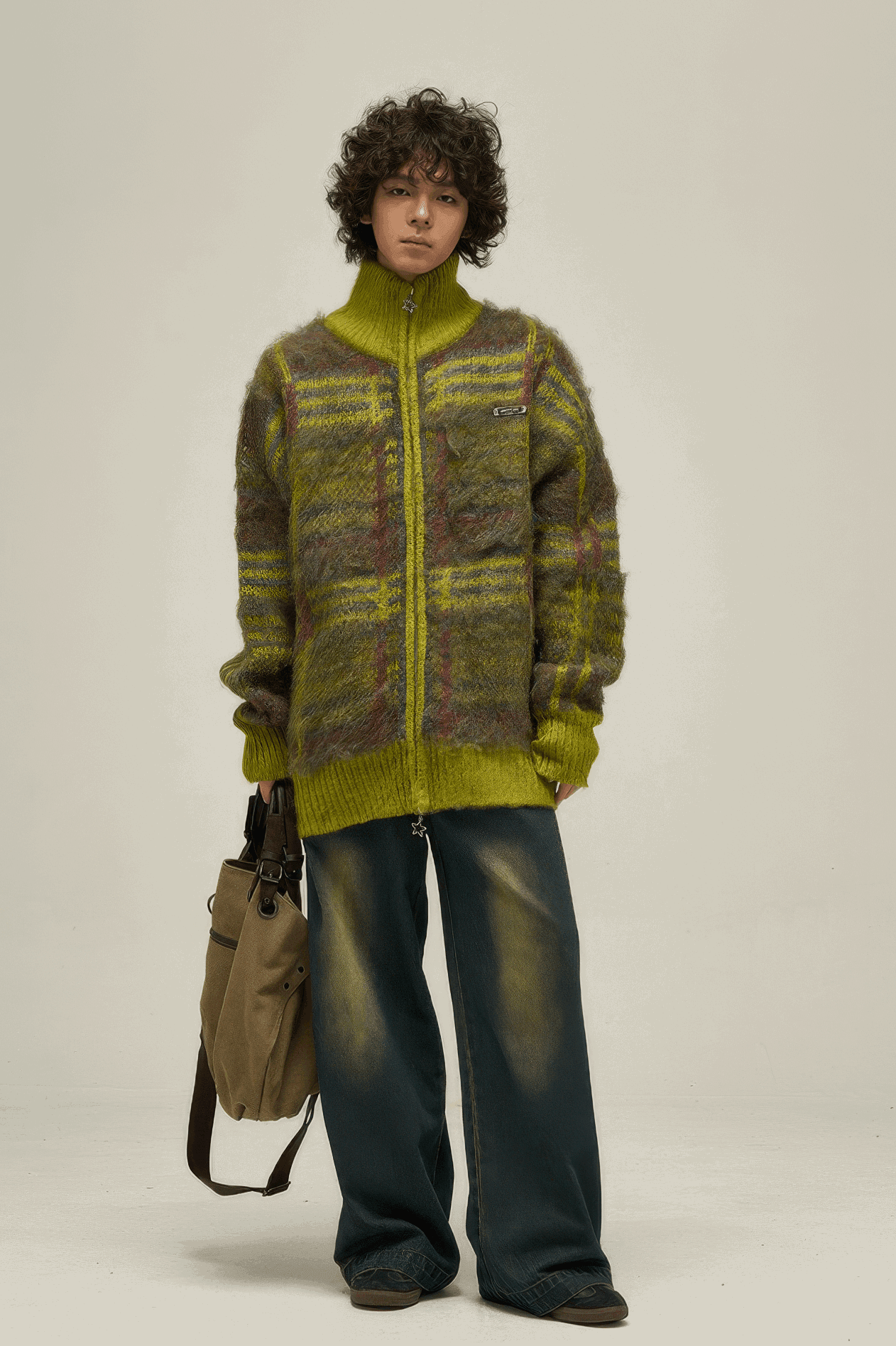 Winter Vintage American Knit Cardigan for Men – Loose & Relaxed - 4inme