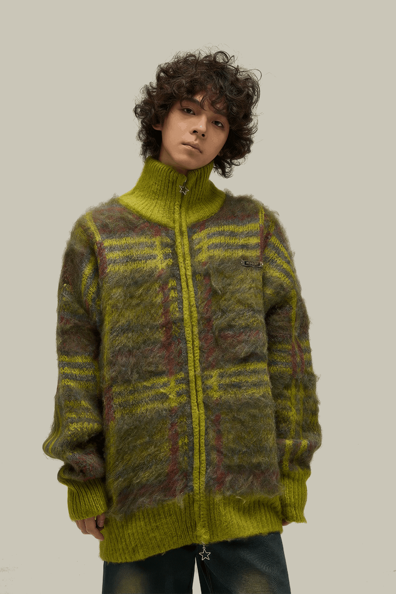 Winter Vintage American Knit Cardigan for Men – Loose & Relaxed - 4inme