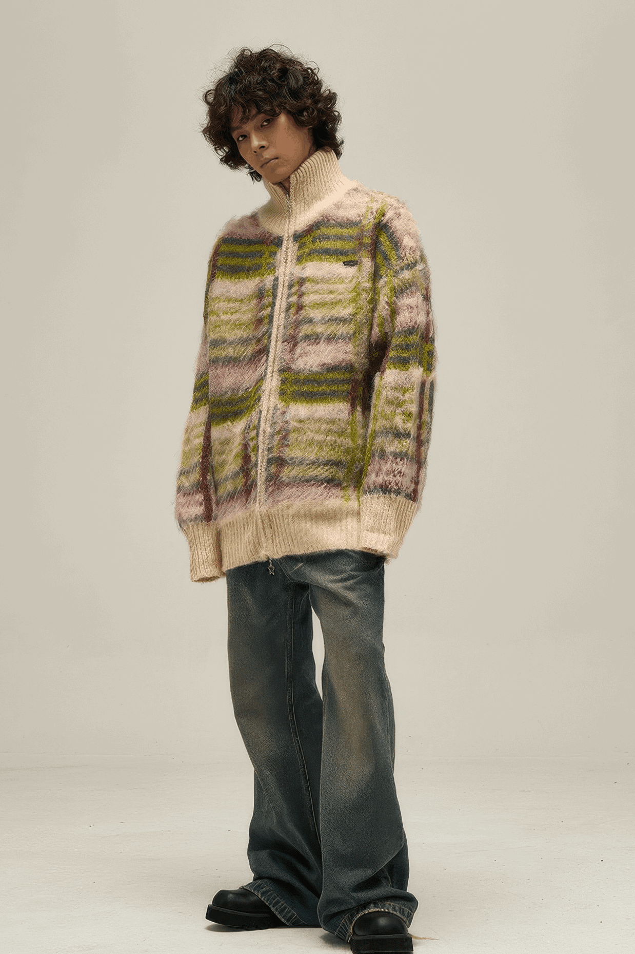 Winter Vintage American Knit Cardigan for Men – Loose & Relaxed - 4inme