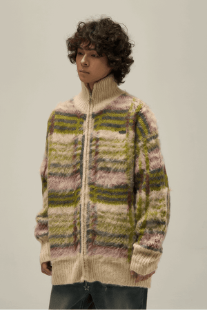 Winter Vintage American Knit Cardigan for Men – Loose & Relaxed - 4inme