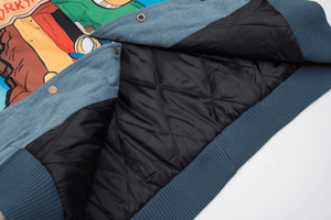 Winter Vintage American Pattern Loose Fit Cotton Jacket - 4inme