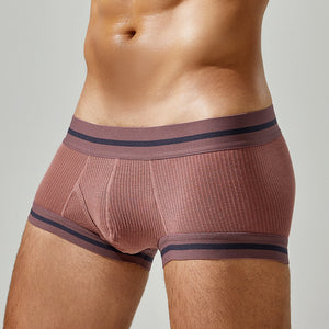 Men's Cotton Boxer Briefs , Breathable & Solid Colors - 4inme