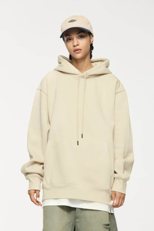 American Style Solid Color 350g Fleece Hoodie - 4inme