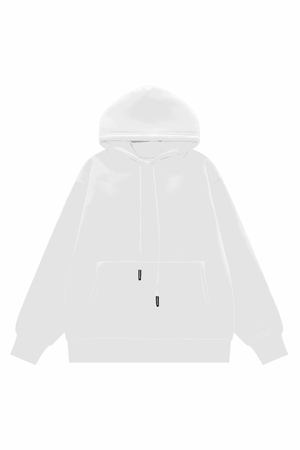 American Style Solid Color 350g Fleece Hoodie - 4inme