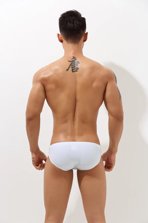 Sexy Low-Rise Swim Briefs for Men with Hollow Design - 4inme