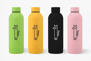 FluidCat Insulated Mug – Cute & Large Capacity(500ML) - 4inme