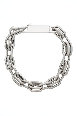 Chunky Metal Chain Necklace - Industrial Unisex Statement Piece - 4inme