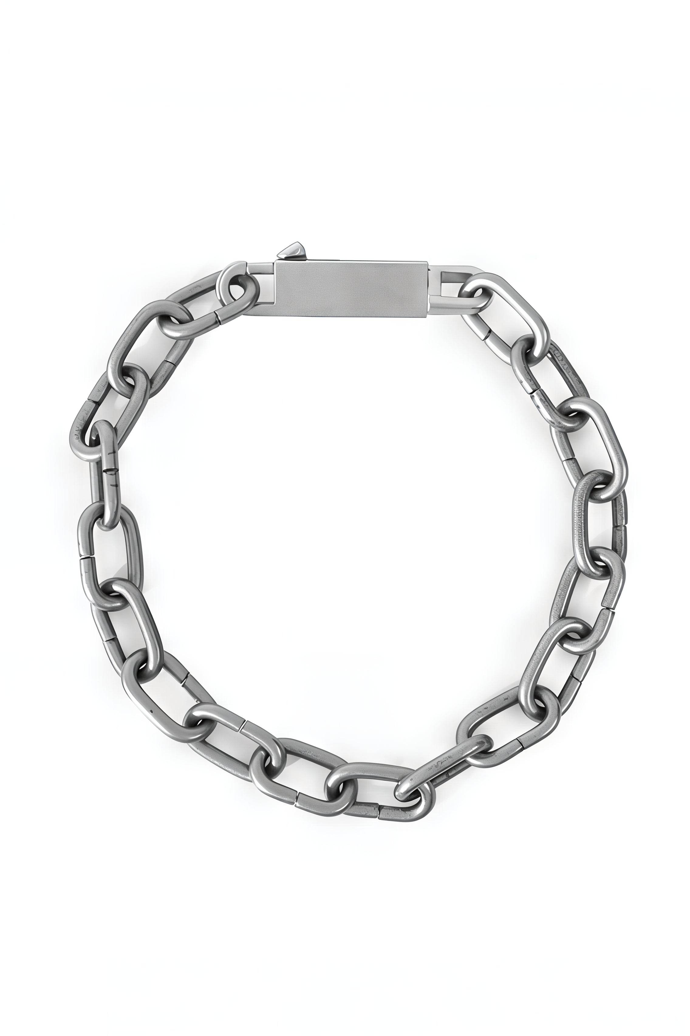 Chunky Metal Chain Necklace - Industrial Unisex Statement Piece - 4inme