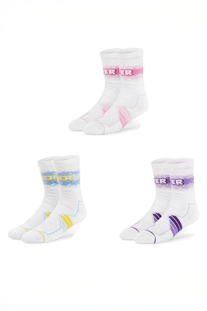 Elite Basketball Socks - High-Cut Terry Cushion Performance Crew Socks - 4inme