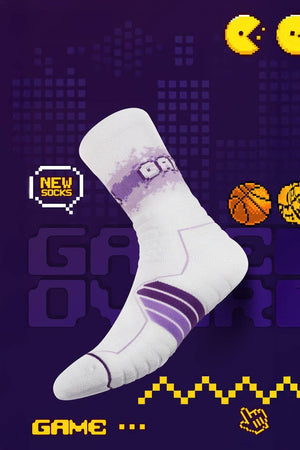 Elite Basketball Socks - High-Cut Terry Cushion Performance Crew Socks - 4inme
