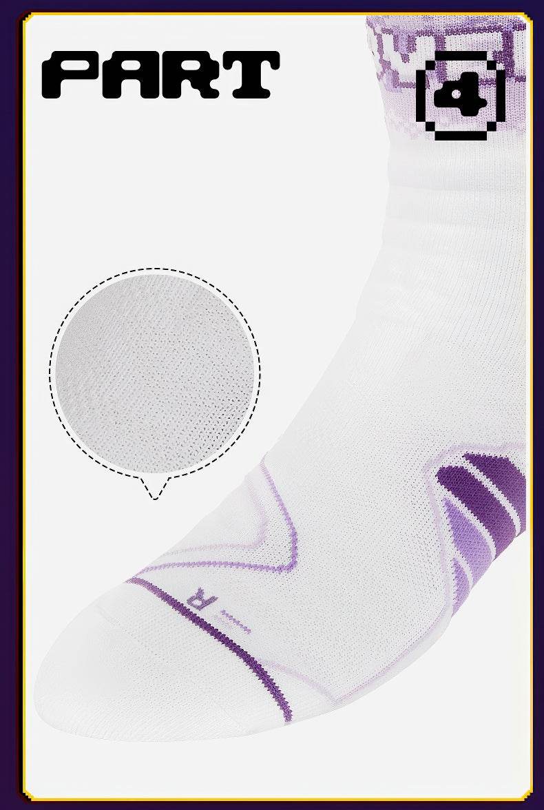 Elite Basketball Socks - High-Cut Terry Cushion Performance Crew Socks - 4inme