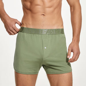 Men’s Cotton Boxer Shorts – Combed Cotton Lounge Underwear - 4inme