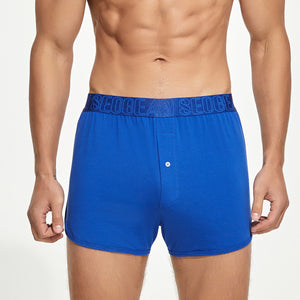 Men’s Cotton Boxer Shorts – Combed Cotton Lounge Underwear - 4inme