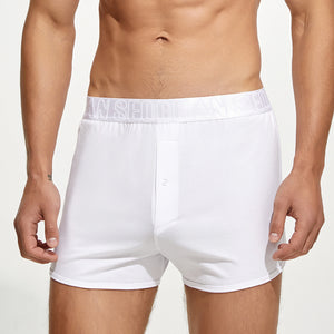 Men’s Cotton Boxer Shorts – Combed Cotton Lounge Underwear - 4inme