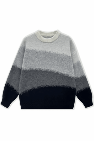 Heavy Knit Colorblock Sweater - 4inme