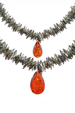 Amber Pendant Necklace - 4inme