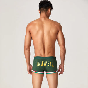 Men’s Cotton Boxer Briefs – Solid Color Streetwear Style - 4inme