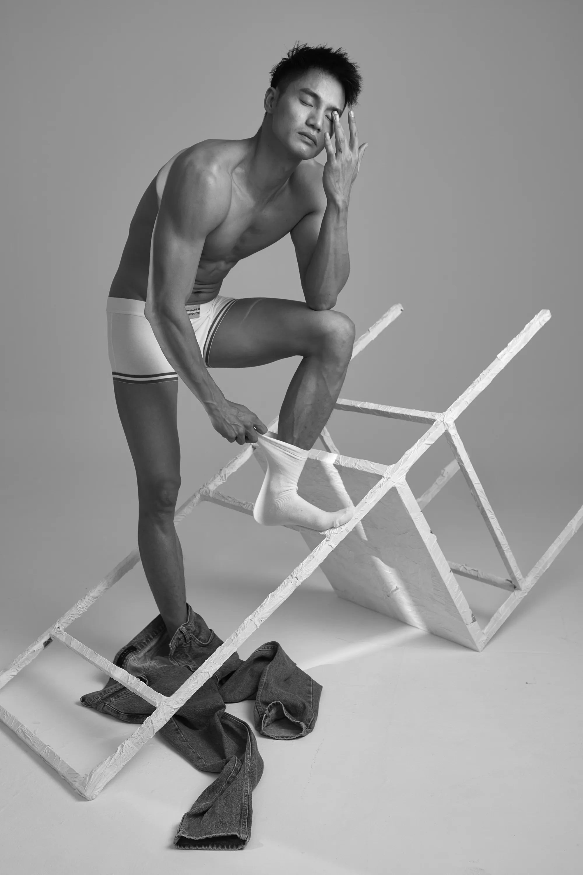 Men’s Cotton Boxer Briefs – Solid Color Streetwear Style - 4inme