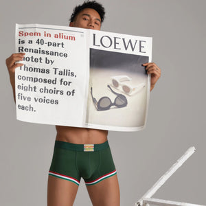 Men’s Cotton Boxer Briefs – Solid Color Streetwear Style - 4inme