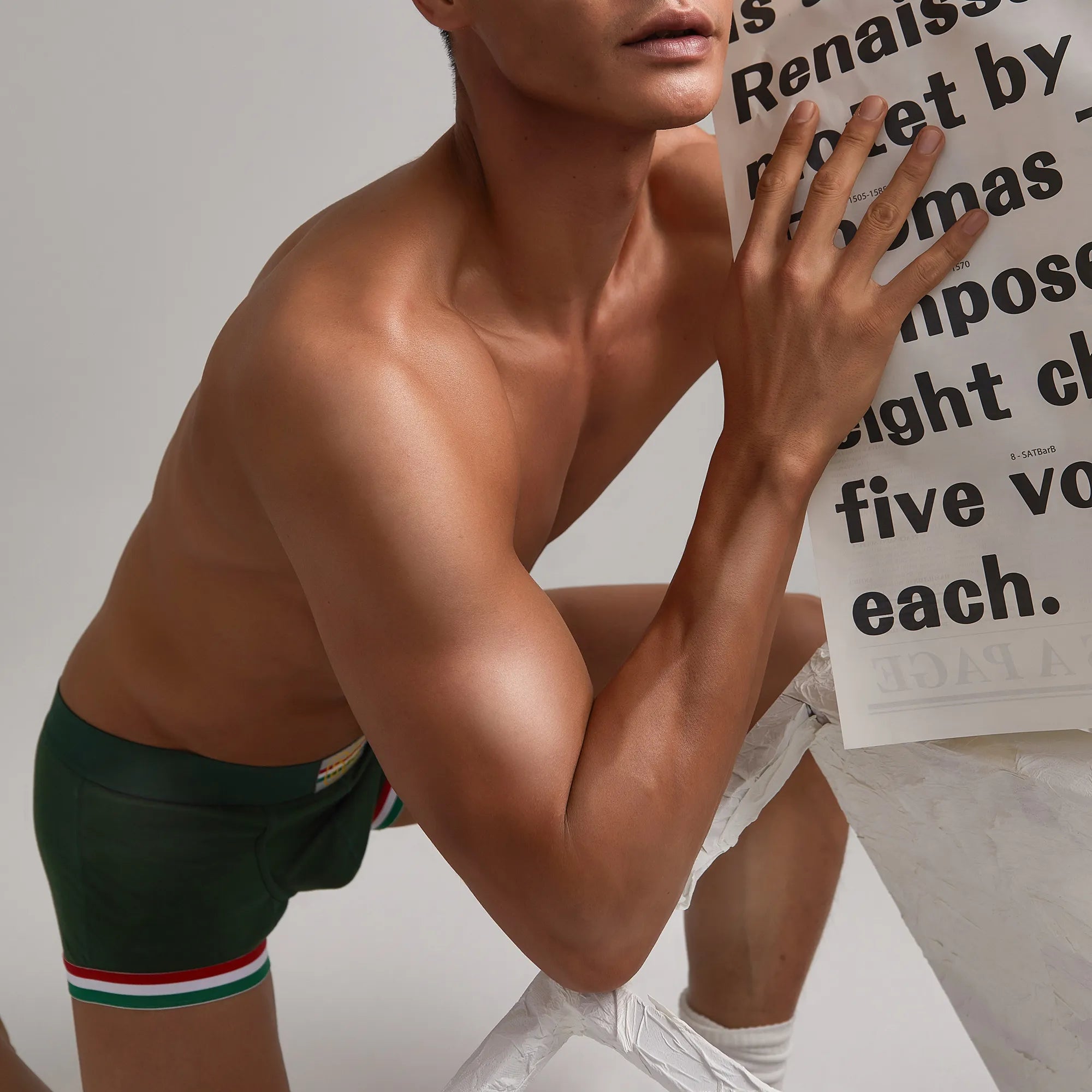 Men’s Cotton Boxer Briefs – Solid Color Streetwear Style - 4inme