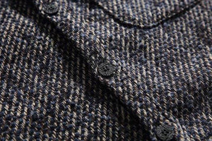 Loose Fit Wool Shirt Jacket for Men – Japanese Retro Style - 4inme