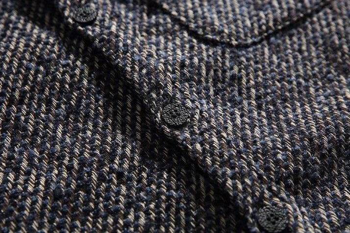 Loose Fit Wool Shirt Jacket for Men – Japanese Retro Style - 4inme