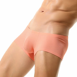 Men’s Breathable Solid Color Boxer Briefs - 4inme