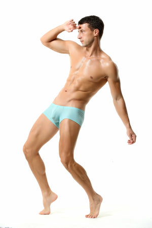 Men’s Breathable Solid Color Boxer Briefs - 4inme