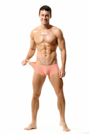 Men’s Breathable Solid Color Boxer Briefs - 4inme