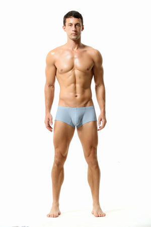Men’s Breathable Solid Color Boxer Briefs - 4inme