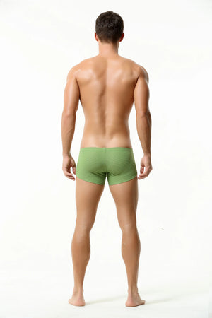 Men’s Breathable Solid Color Boxer Briefs - 4inme