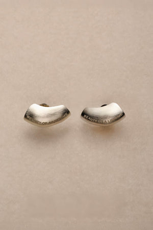 Modern Arc Earrings - Satin Finish Minimalist Jewelry,Unisex Style - 4inme