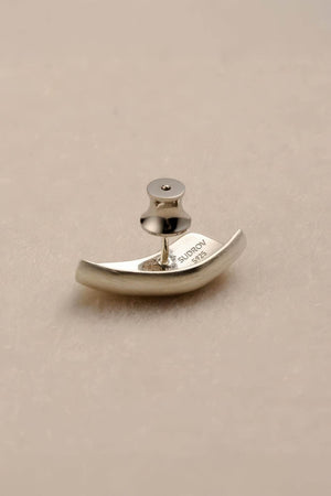 Modern Arc Earrings - Satin Finish Minimalist Jewelry,Unisex Style - 4inme