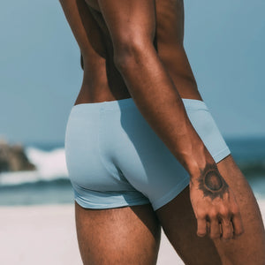 Men’s Breathable Solid Color Boxer Briefs - 4inme