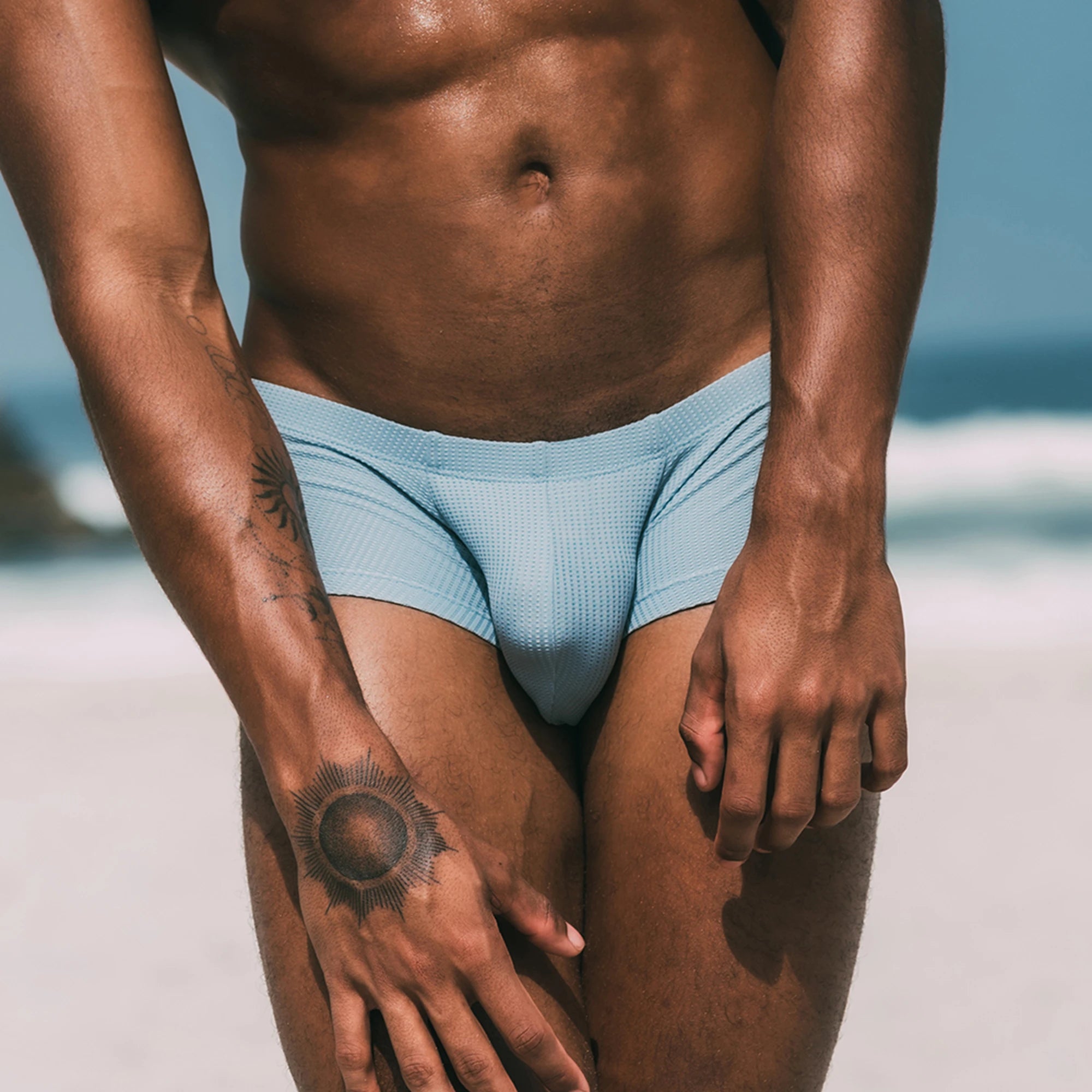 Men’s Breathable Solid Color Boxer Briefs - 4inme