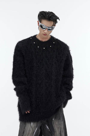 Oversized Solid Color Sweater – Cozy & Relaxed Knit Top - 4inme