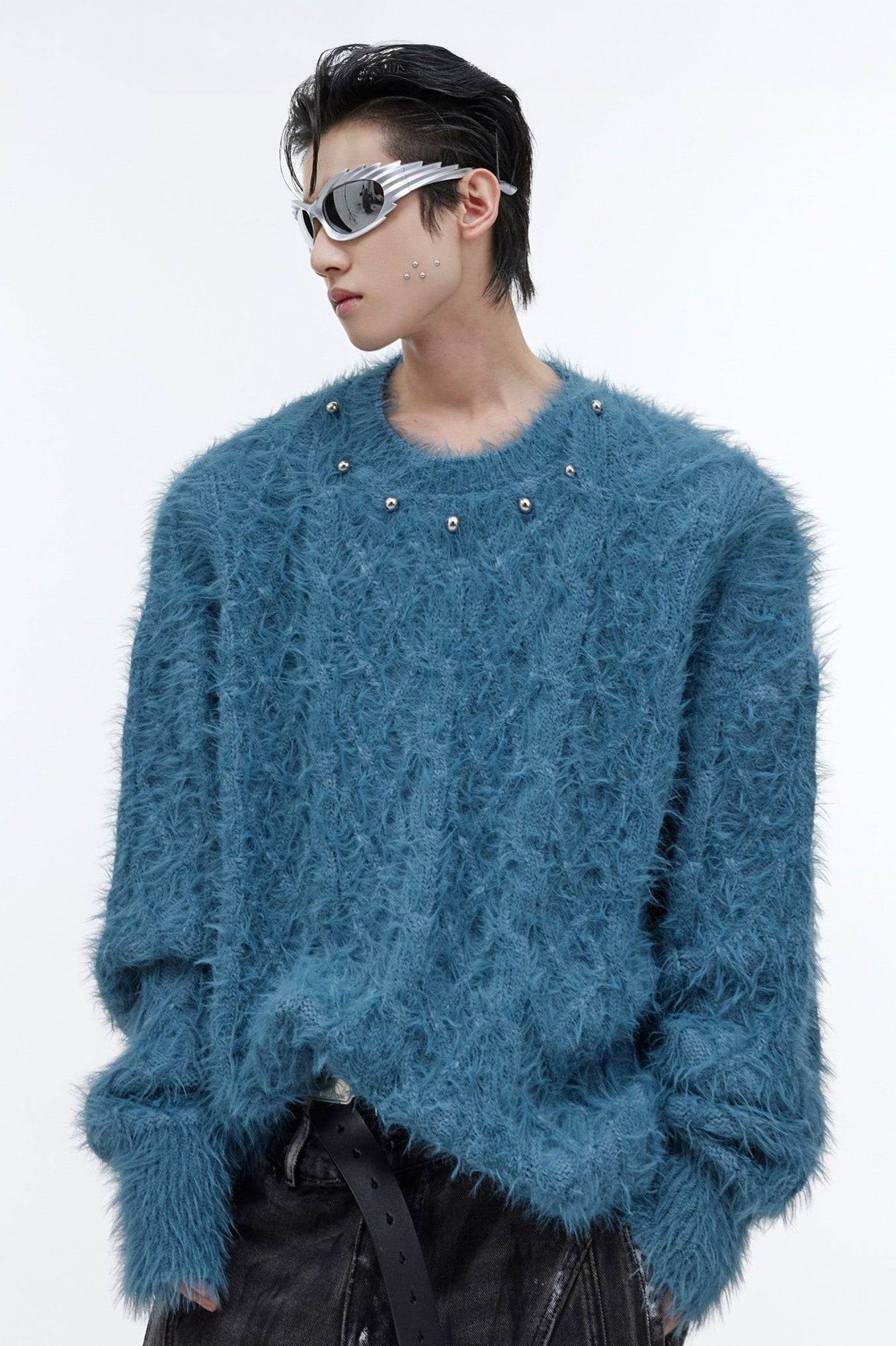 Oversized Solid Color Sweater – Cozy & Relaxed Knit Top - 4inme