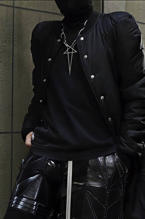 Pentagram Chain Necklace - Unisex Gothic Metal Statement Piece - 4inme