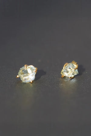 Raw Gemstone Stud Earrings Pair - 4inme