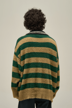 Retro American Style Oversized Knit Sweater for Couples - Winter Cozy Wear - 4inme